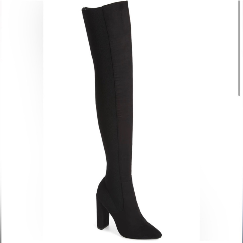 Steve Madden over-the-knee boots. Black, size 8.5.